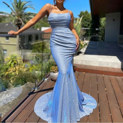 Gown Mermaid Evening Glitter