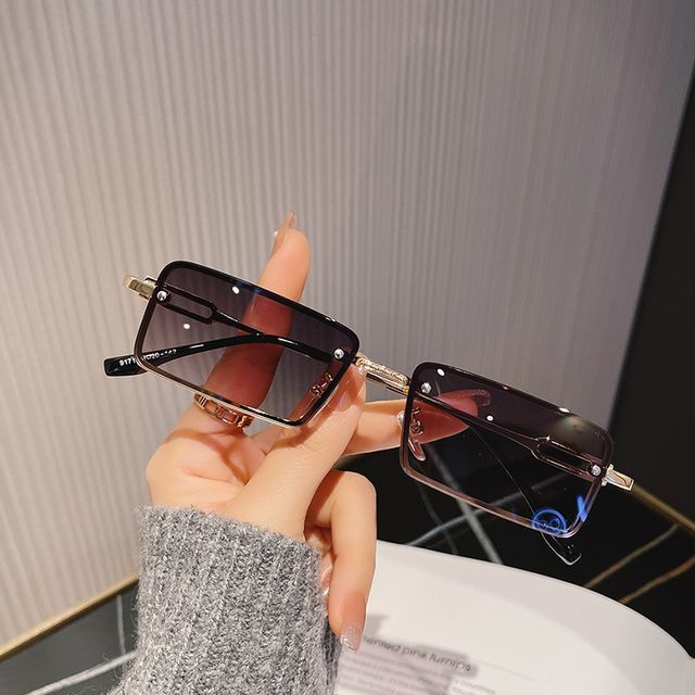 Rectangle Alloy Sunglasses