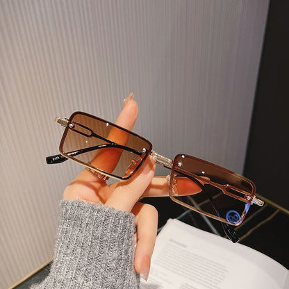 Rectangle Alloy Sunglasses