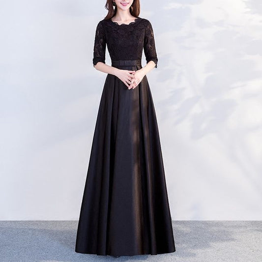 A-Line Designs) Evening (Various Short-Sleeve Gown