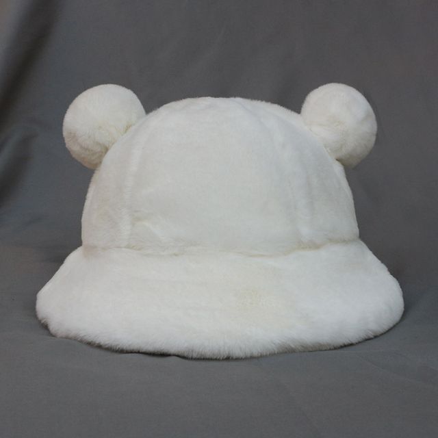 Bear Ear Chenille Bucket Hat