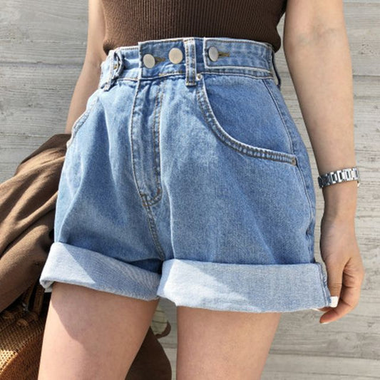 High Waist Denim Shorts