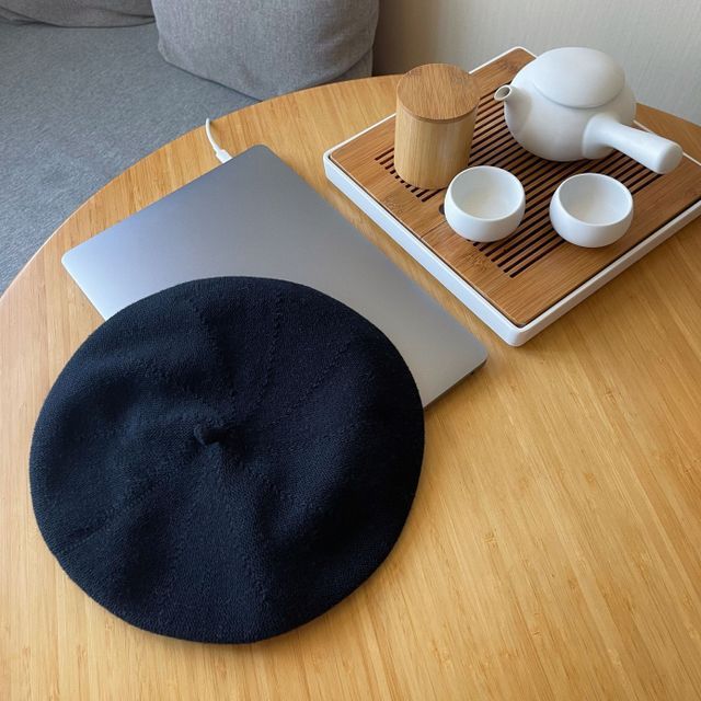 Plain Linen Cotton Beret Hat
