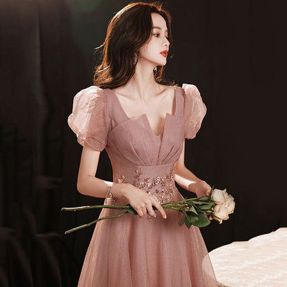 Panel Evening Gown A-Line Sheer