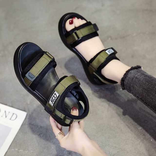 Sandals Adhesive Heel Wedge Platform Strap