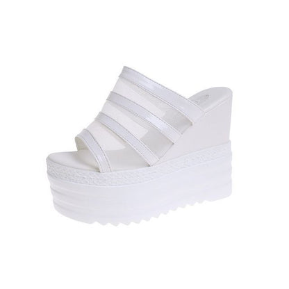 Wedge Platform Slide Sandals