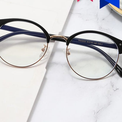 Round Blue Light Filtering Glasses