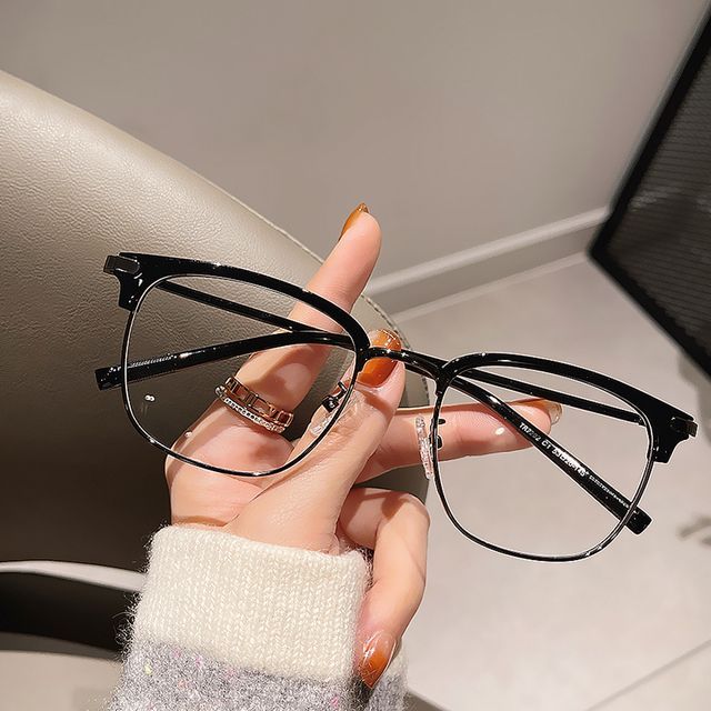 Half Frame Blue Light Blocking Eyeglasses