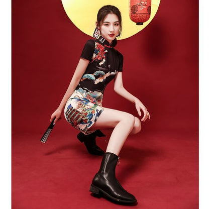 Print Mini Qipao