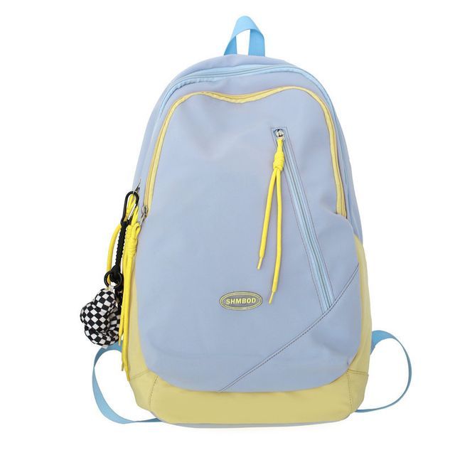 Two-Tone Nylon Backpack Logo