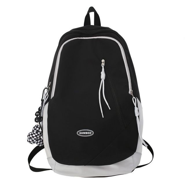 Two-Tone Nylon Backpack Logo