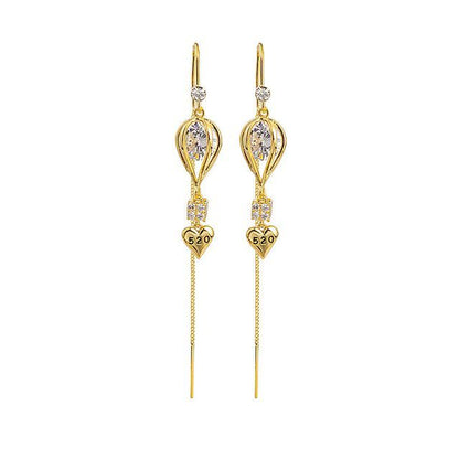 Rhinestone / Faux Cat Eye Stone / Alloy Earring (various designs)