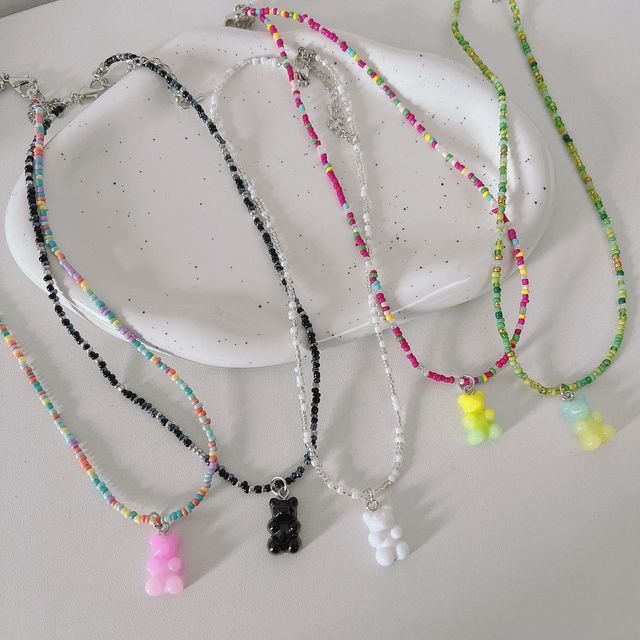 Bear Bead Necklace