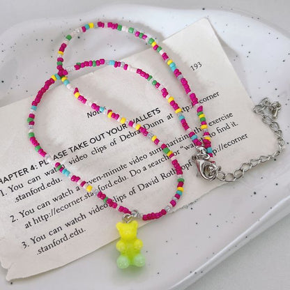 Bear Bead Necklace