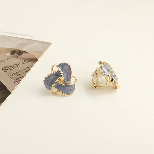Triangle Ear Stud / Clip On Earring
