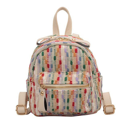 Woven Mini Backpack