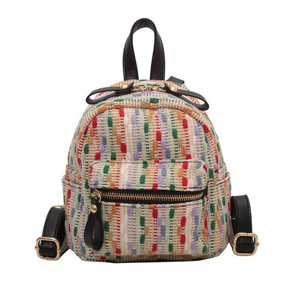 Woven Mini Backpack
