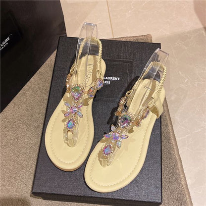 Embellished Thong Sandals