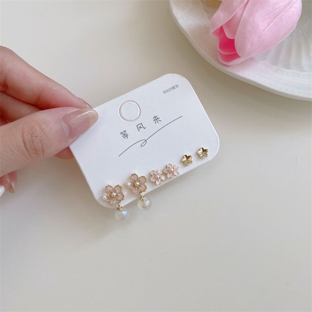Earring Pair 3 Alloy (various Sakura Set: designs)