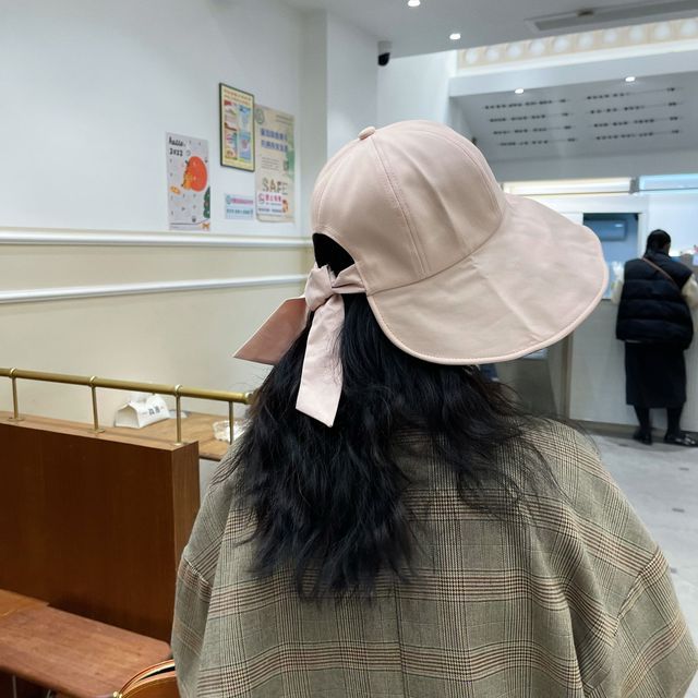 Bow Plain Sun Hat