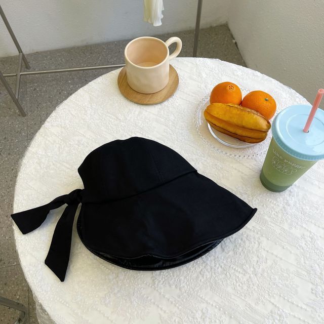 Bow Plain Sun Hat