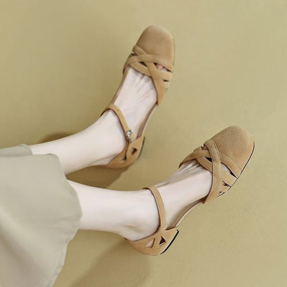 Ankle Strap D'Orsay Flats