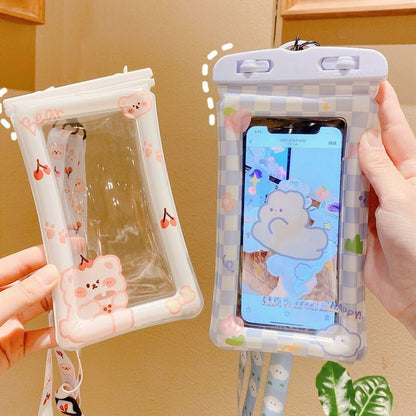 Print  Waterproof Phone Pouch (various designs) / Set