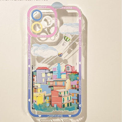 City Print Transparent Phone Case