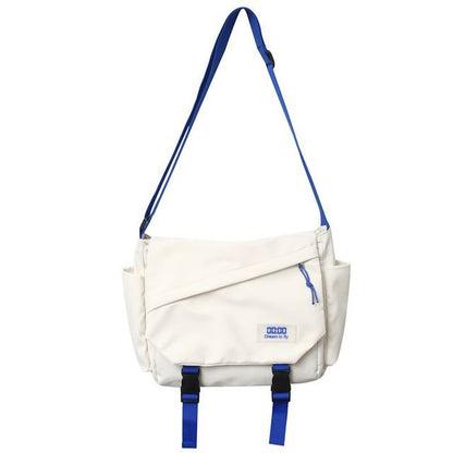 Buckled Nylon Crossbody Bag