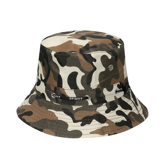 Plain / Camouflage Print Bucket Hat