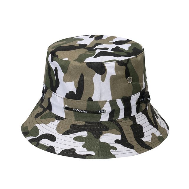 Plain / Camouflage Print Bucket Hat