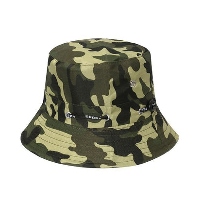 Plain / Camouflage Print Bucket Hat