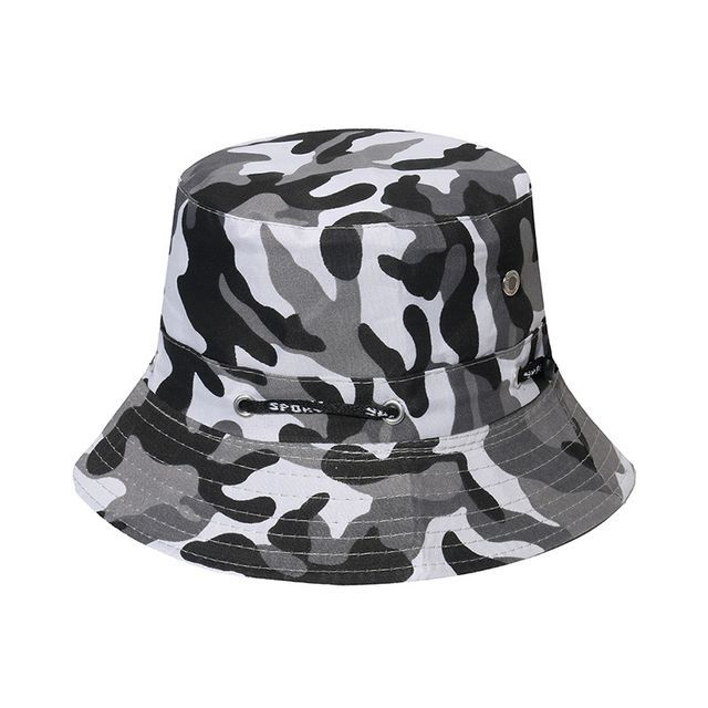 Plain / Camouflage Print Bucket Hat