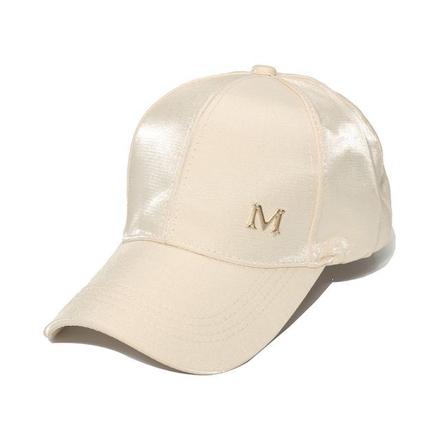 Lettering Satin Baseball Cap