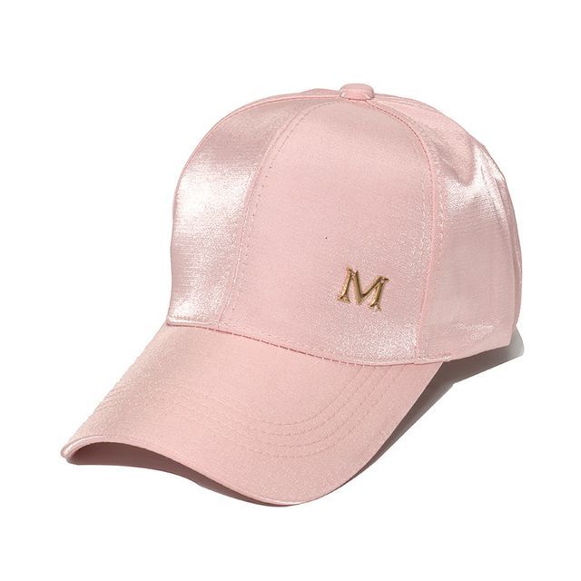 Lettering Satin Baseball Cap