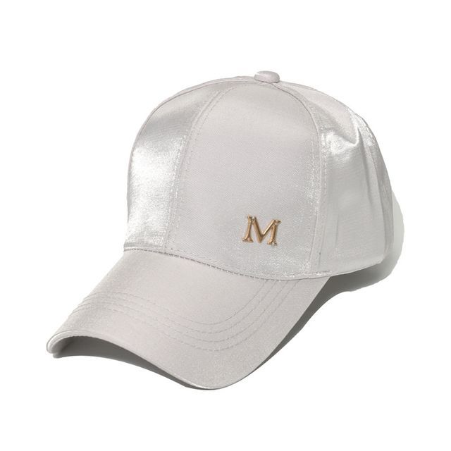 Lettering Satin Baseball Cap