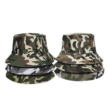 Plain / Camouflage Print Bucket Hat