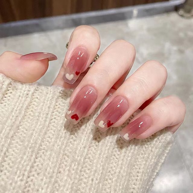 Heart Pointed Faux Nail Tips