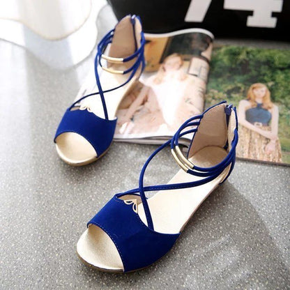 Sandals Ankle-Strap Low-Heel