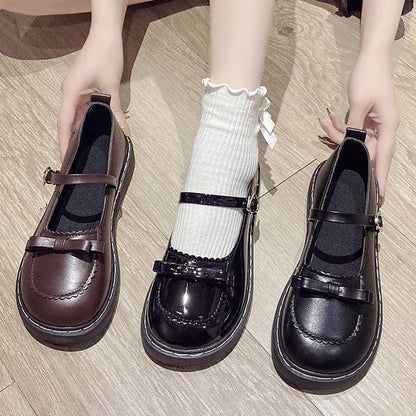 Bow Accent Mary Jane Shoes