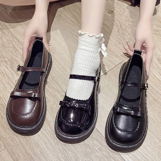 Bow Accent Mary Jane Shoes
