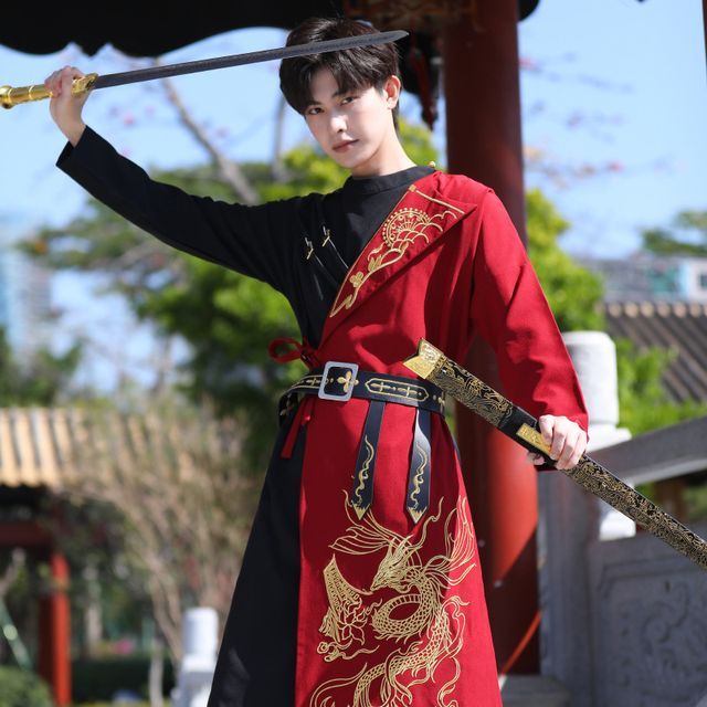 Embroidered Hanfu Costume / Belt / Set