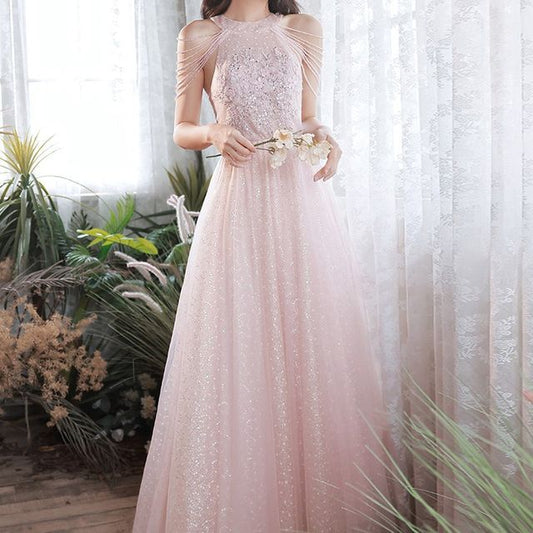 Gown Evening Sheath Strappy Sequin