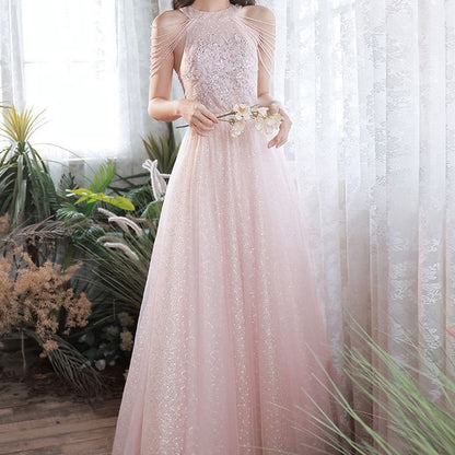 Gown Evening Sheath Strappy Sequin
