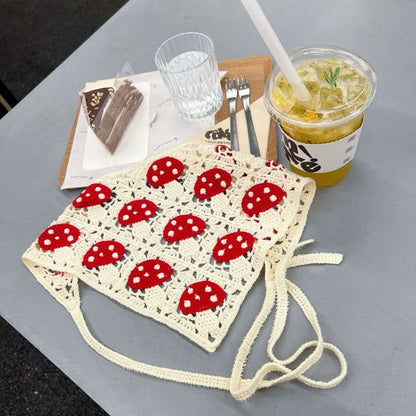 Mushroom Knit Head Bandana