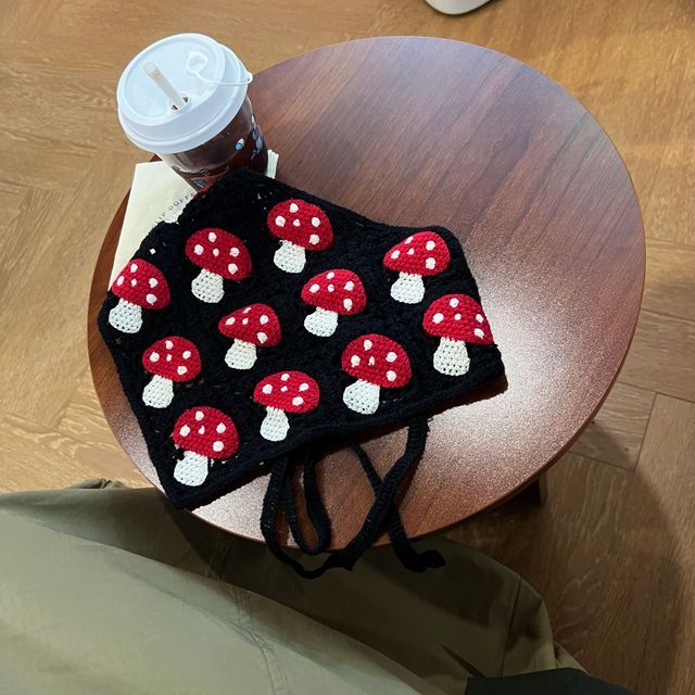 Mushroom Knit Head Bandana