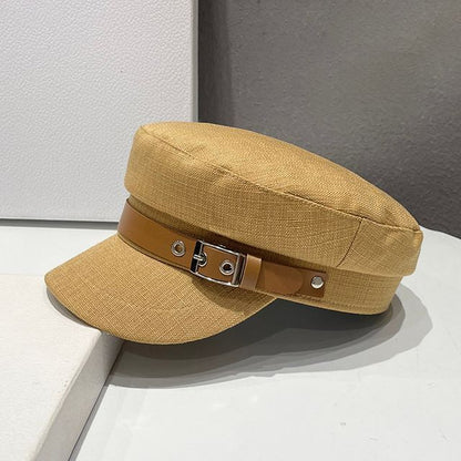 Belt Linen Cotton Military Cap