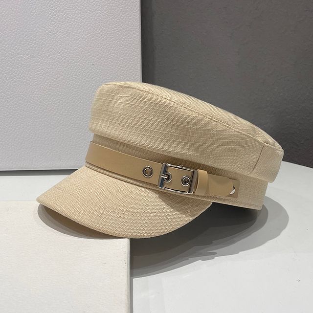 Belt Linen Cotton Military Cap