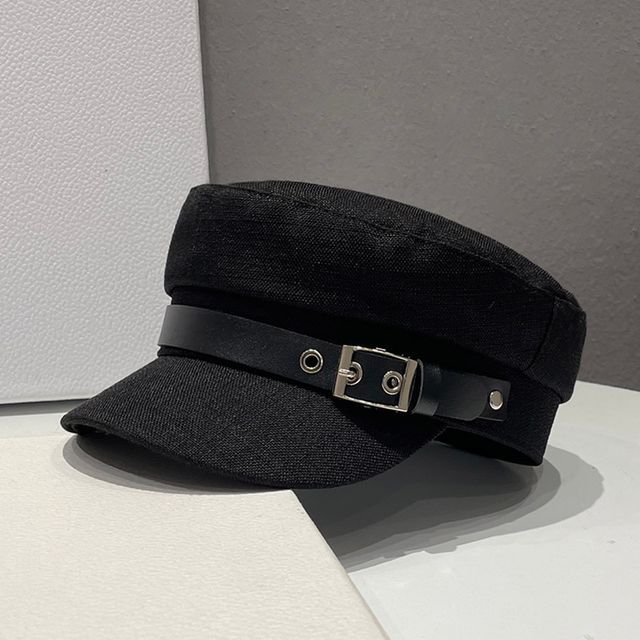 Belt Linen Cotton Military Cap