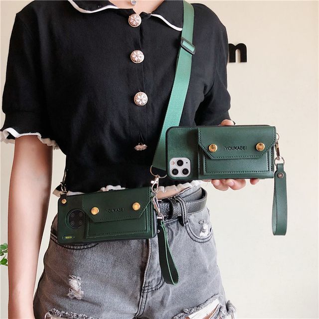 Faux Leather Coin Purse Phone Case